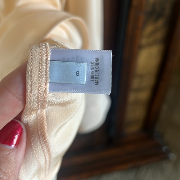 St John Silk Blouse in Peach Size 8 - Picture 5 of 5